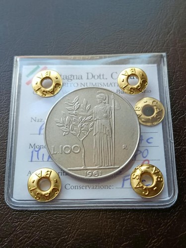 100 lire 1961 - , periziata