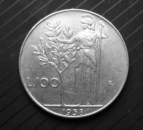100 lire 1958 monete italiane - monete,