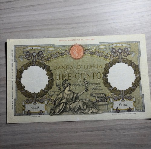 Rara banconota 100 - rara, lire