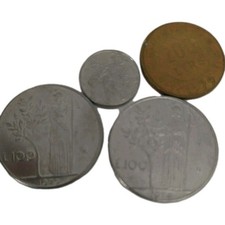 Stock Monete Lire 2 Pezzi 100