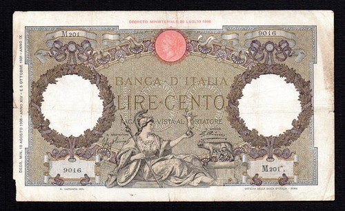 Rara cento 100 - lire, aquila