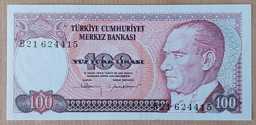 1984 turchia 100 lire - lire, turche