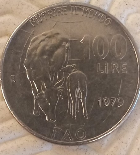 Rara moneta 100 - lire, 1979