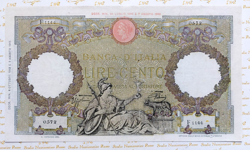 100 lire roma - 100, (b.i.)