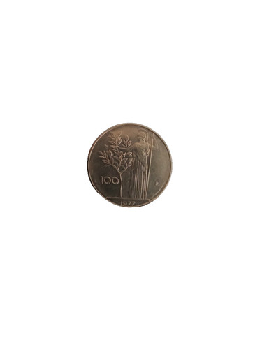 Moneta 100 lire 1977 - moneta, 1977-