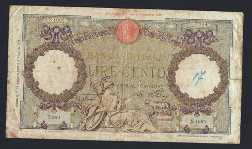 Regno italia 100 lire roma - regno,