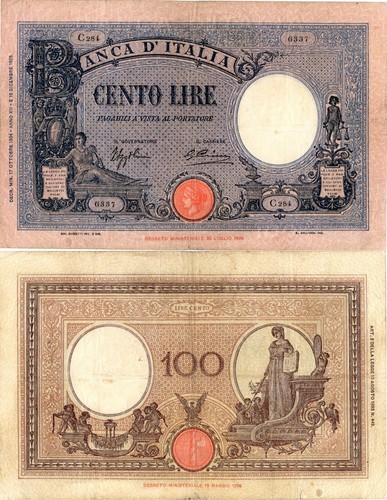 Italia regno 100 lire - regno, 1934