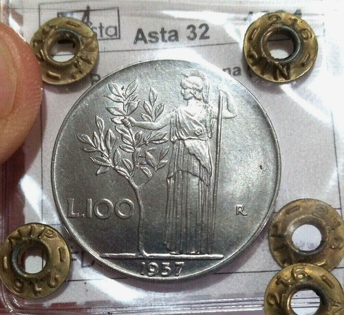 100 lire 1957 fdc unc - 100,