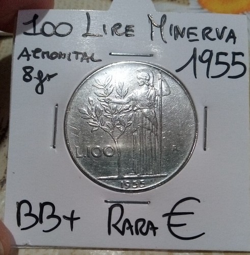 100 lire 1955 circolata - lire, bb+(3)