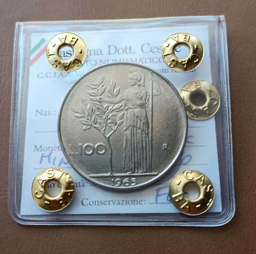 100 lire 1965 fdc - lire,