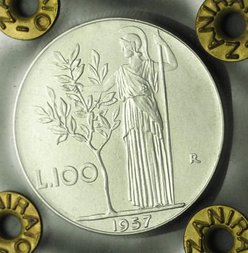 100 lire 1957 - 100,