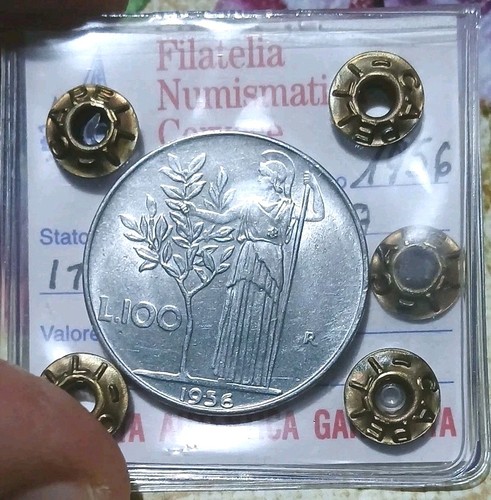 100 lire 1956 - , fdc