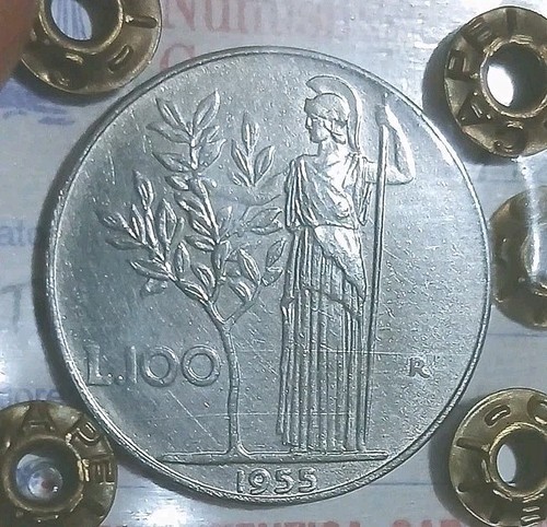 100 lire 1955 - spl, rara