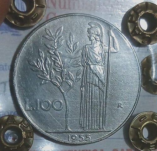 100 lire 1955 spl - lire, rara