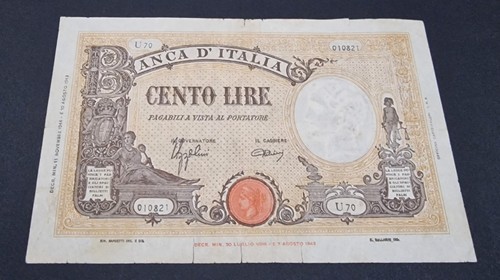 Rara cento 100 lire barbetti - cento,