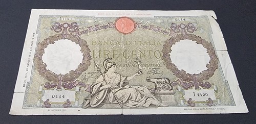 Rara cento 100 lire - lire, aquila