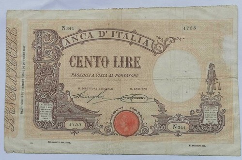 Banconota 100 lire matrice - 100,