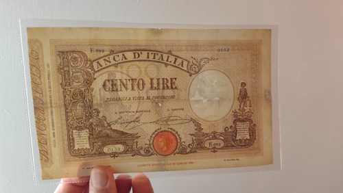100 lire matrice - 100,