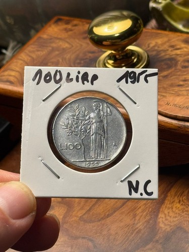 Moneta 100 lire del 1955 - 100,