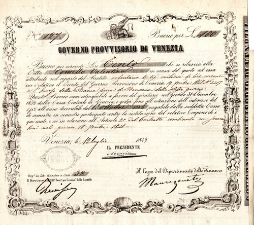 Venezia governo provvisorio - venezia,