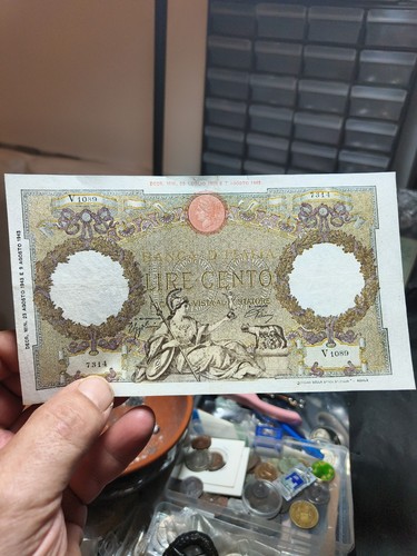 100 lire 1943 capranesi - 100,